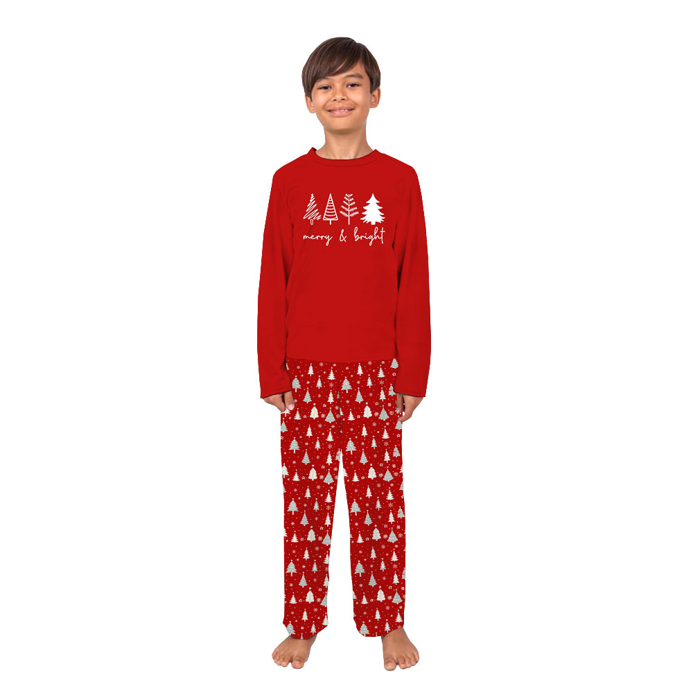 Matching Red And White Family Christmas Pajamas With Dog Matching Red And White Family Christmas Pajamas With Dog