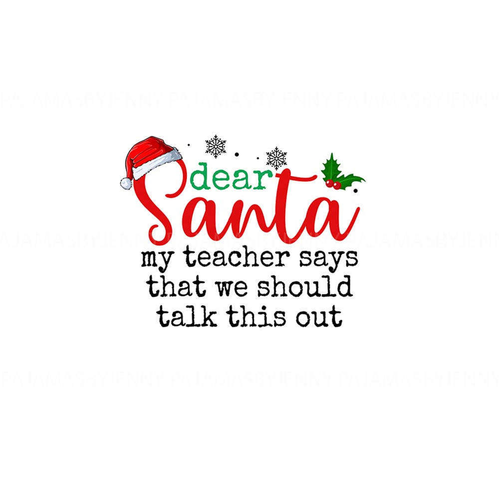 Personalized Funny Saying Dear Santa Family Christmas PJs Personalized Funny Saying Dear Santa Family Christmas PJs
