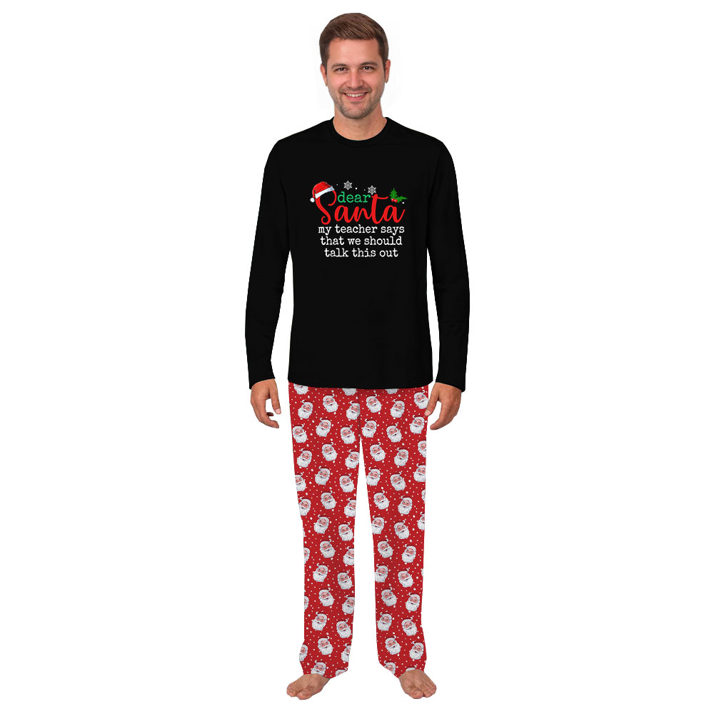 Dear Santa Custom Text Matching Family Christmas Jammies Dear Santa Custom Text Matching Family Christmas Jammies