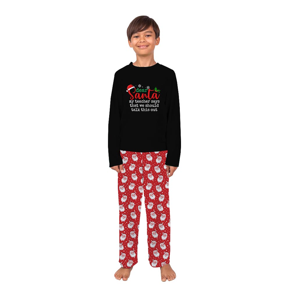 Dear Santa Custom Text Matching Family Christmas Jammies Dear Santa Custom Text Matching Family Christmas Jammies