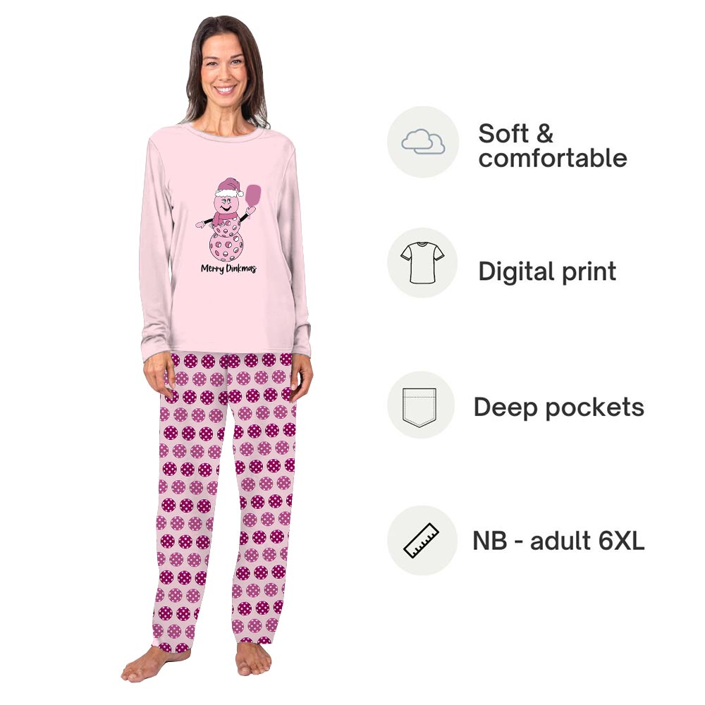 Pink Merry Dinkmas Matching Dog And Owner Holiday Pajamas Pink Merry Dinkmas Matching Dog And Owner Holiday Pajamas