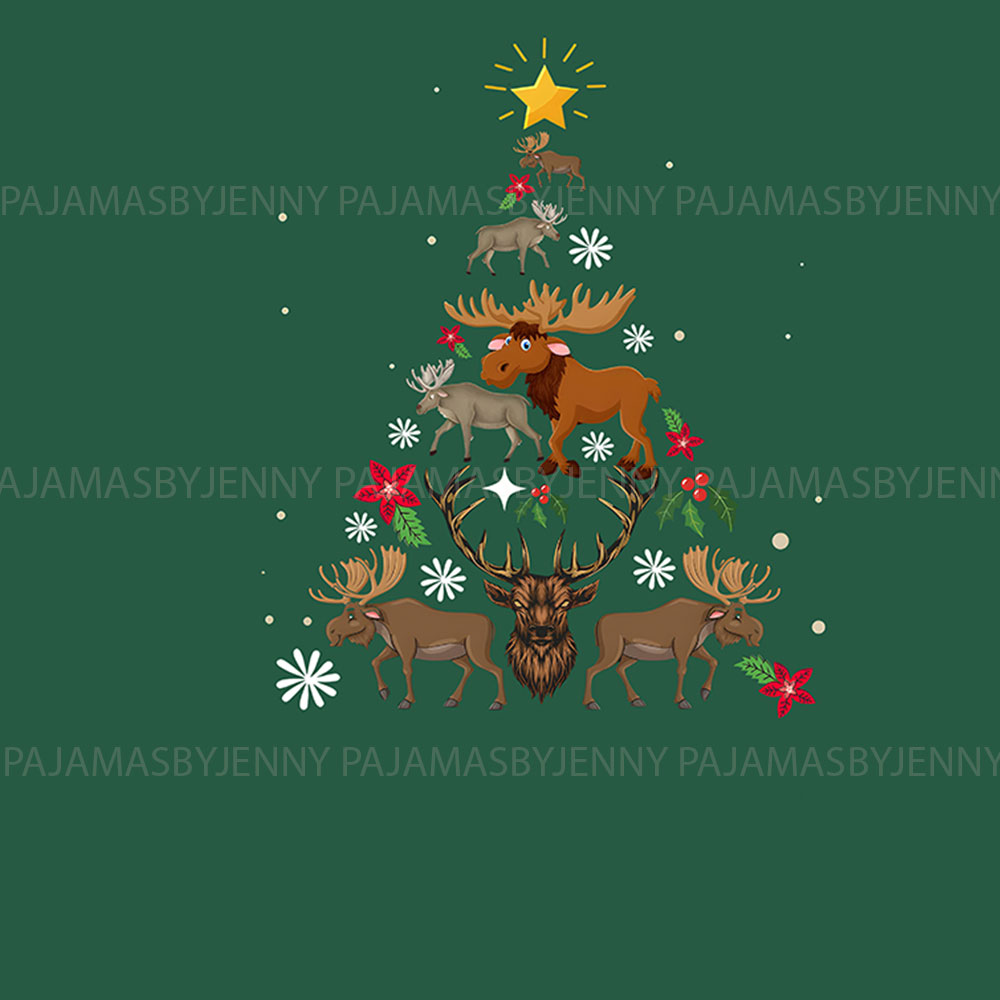 Matching Christmas Moose Pajamas For Adults Matching Christmas Moose Pajamas For Adults