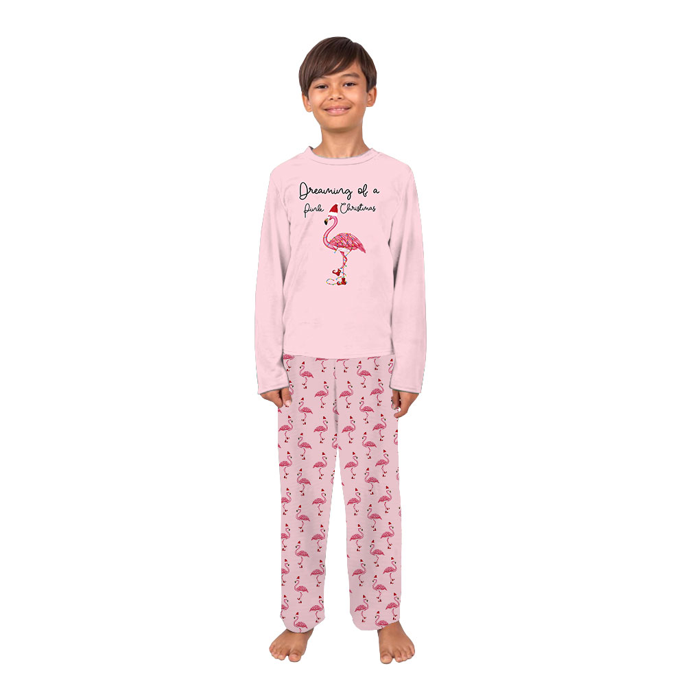 Christmas Pink Flamingo Pajamas For Women And Men Christmas Pink Flamingo Pajamas For Women And Men