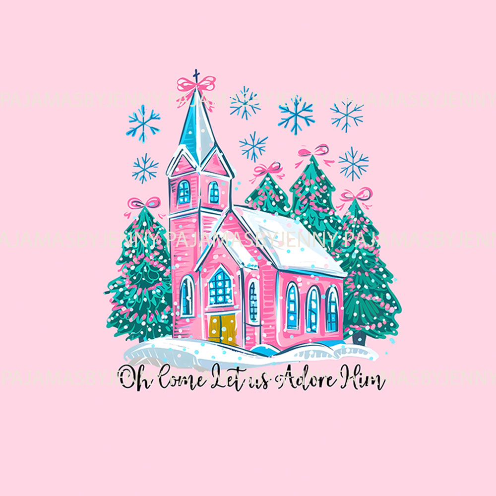 Pink Matching Religious Family Christmas Pajamas Pink Matching Religious Family Christmas Pajamas