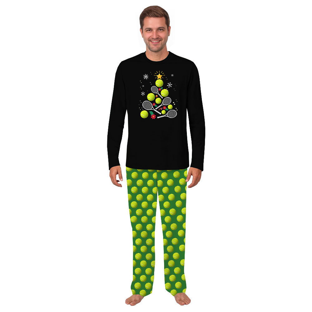 Festive Tennis Ball Pajamas For Christmas Festive Tennis Ball Pajamas For Christmas