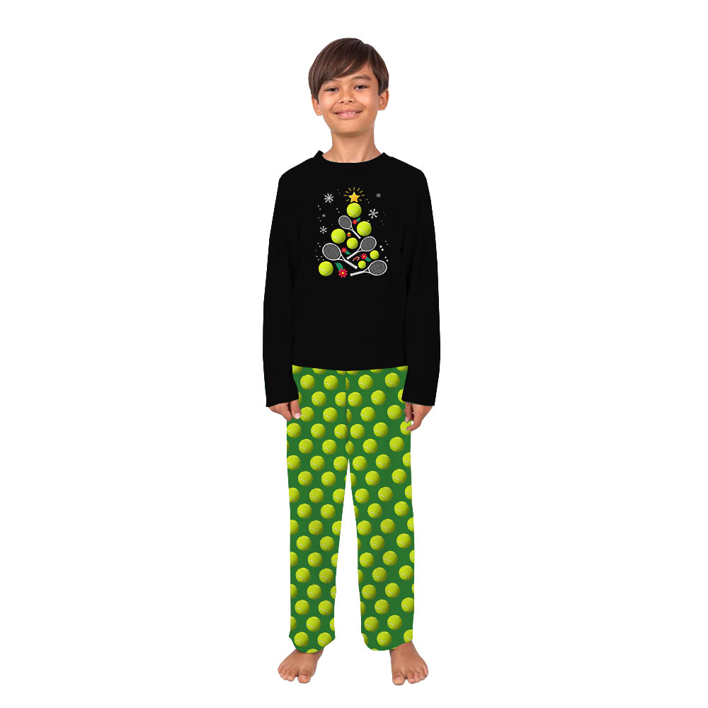 Festive Tennis Ball Pajamas For Christmas Festive Tennis Ball Pajamas For Christmas
