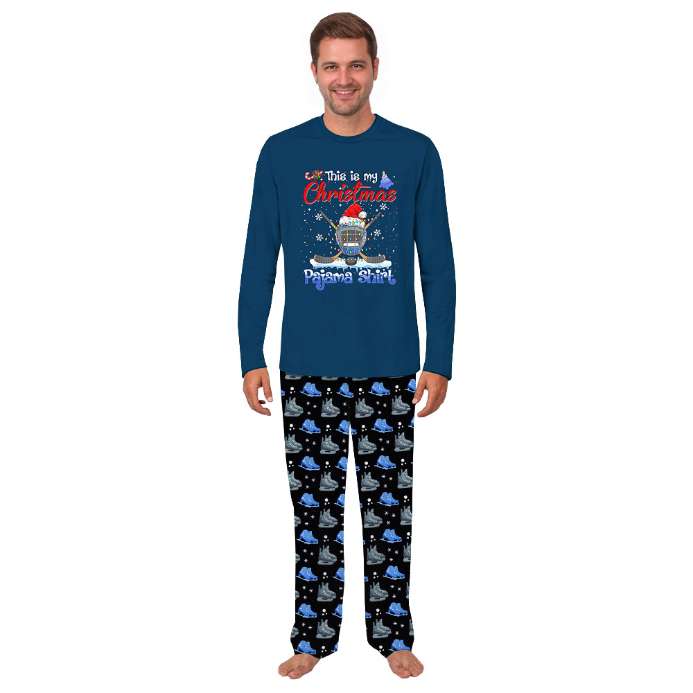Hockey Themed Family Pajamas For Adults And Youth Hockey Themed Family Pajamas For Adults And Youth