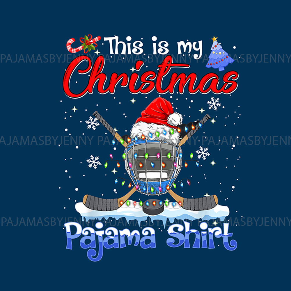 Hockey Themed Family Pajamas For Adults And Youth Hockey Themed Family Pajamas For Adults And Youth