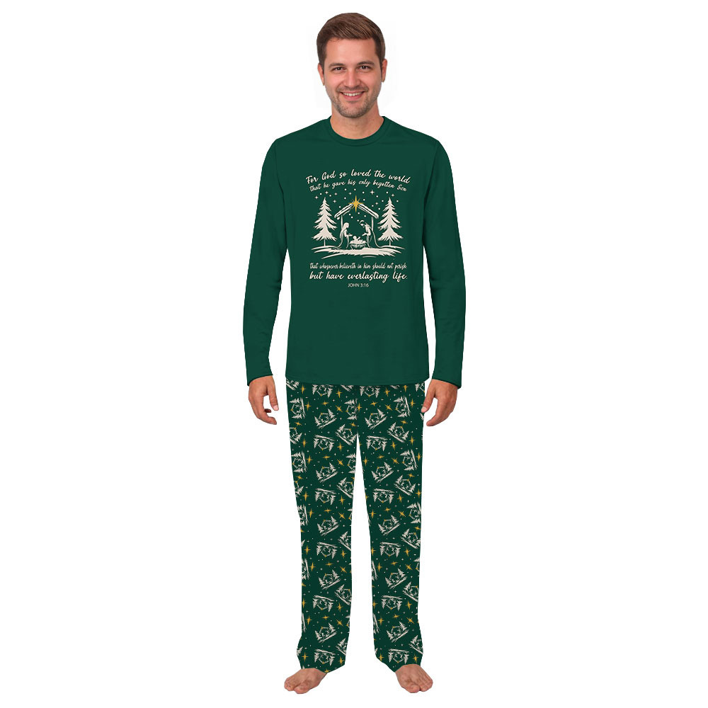Unique Christian Matching Family Pajamas Nativity Scene Green Unique Christian Matching Family Pajamas Nativity Scene Green