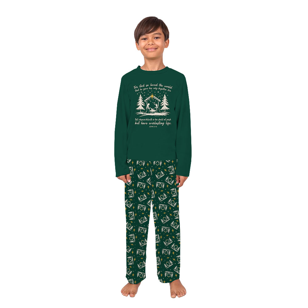 Unique Christian Matching Family Pajamas Nativity Scene Green Unique Christian Matching Family Pajamas Nativity Scene Green