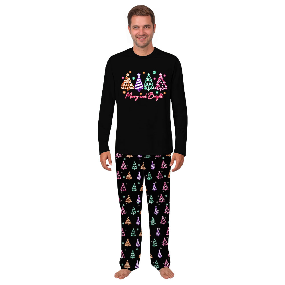 Festive Christmas Tree Merry And Bright Family Pajamas