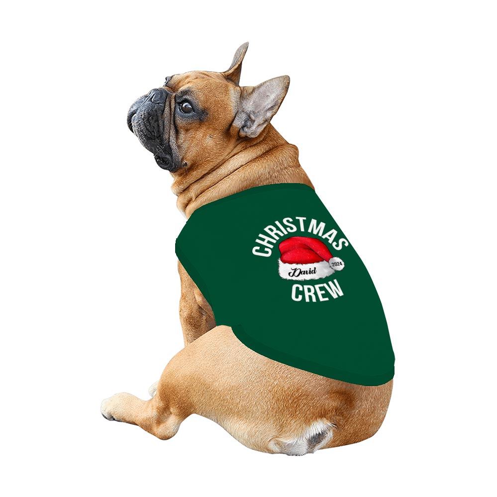2024 Christmas Crew With Name Pajamas For Adults And Kids