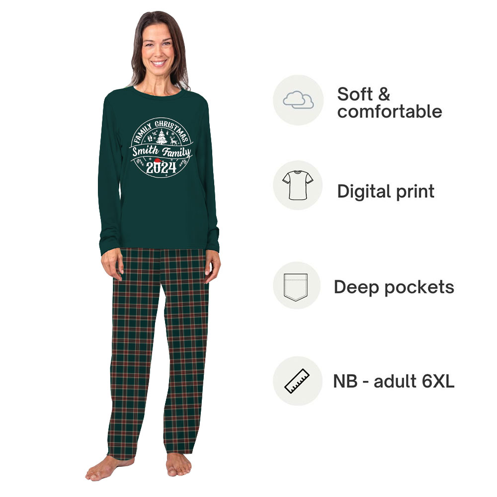 Custom Plus Size Christmas Pajamas For Men Women 2024 Custom Plus Size Christmas Pajamas For Men Women 2024