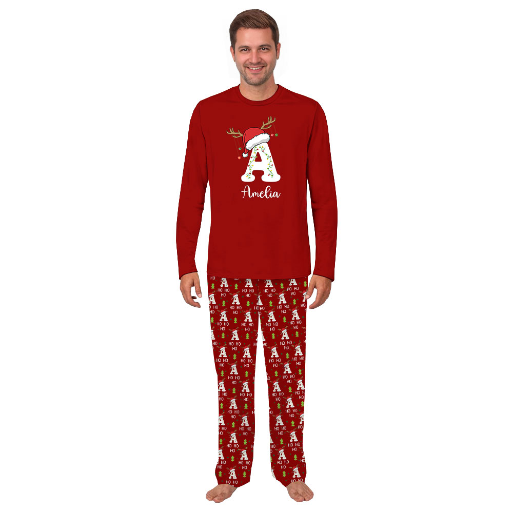 Customizable Text Matching Family Christmas Jammies Customizable Text Matching Family Christmas Jammies