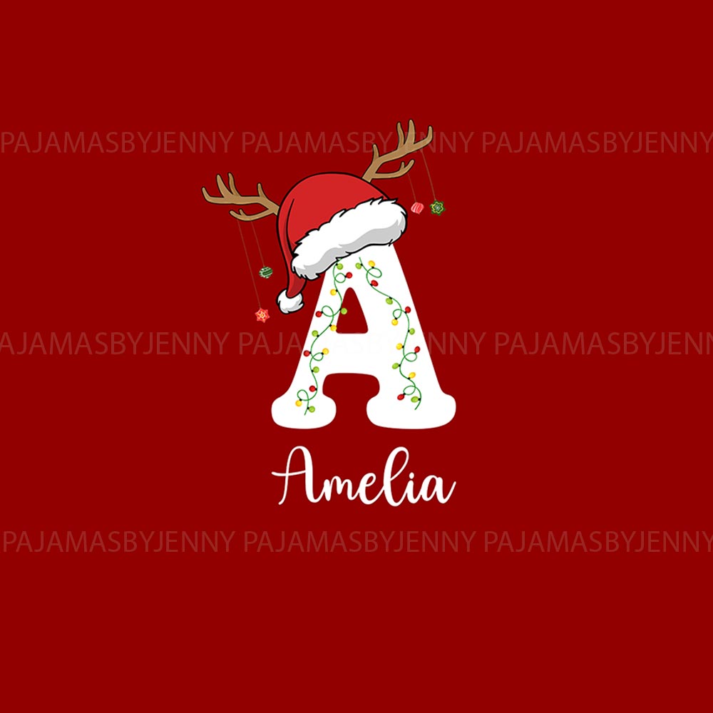 Customizable Text Matching Family Christmas Jammies Customizable Text Matching Family Christmas Jammies