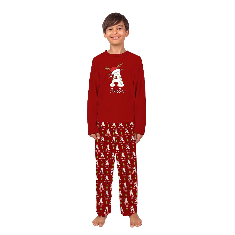 Customizable Text Matching Family Christmas Jammies Customizable Text Matching Family Christmas Jammies