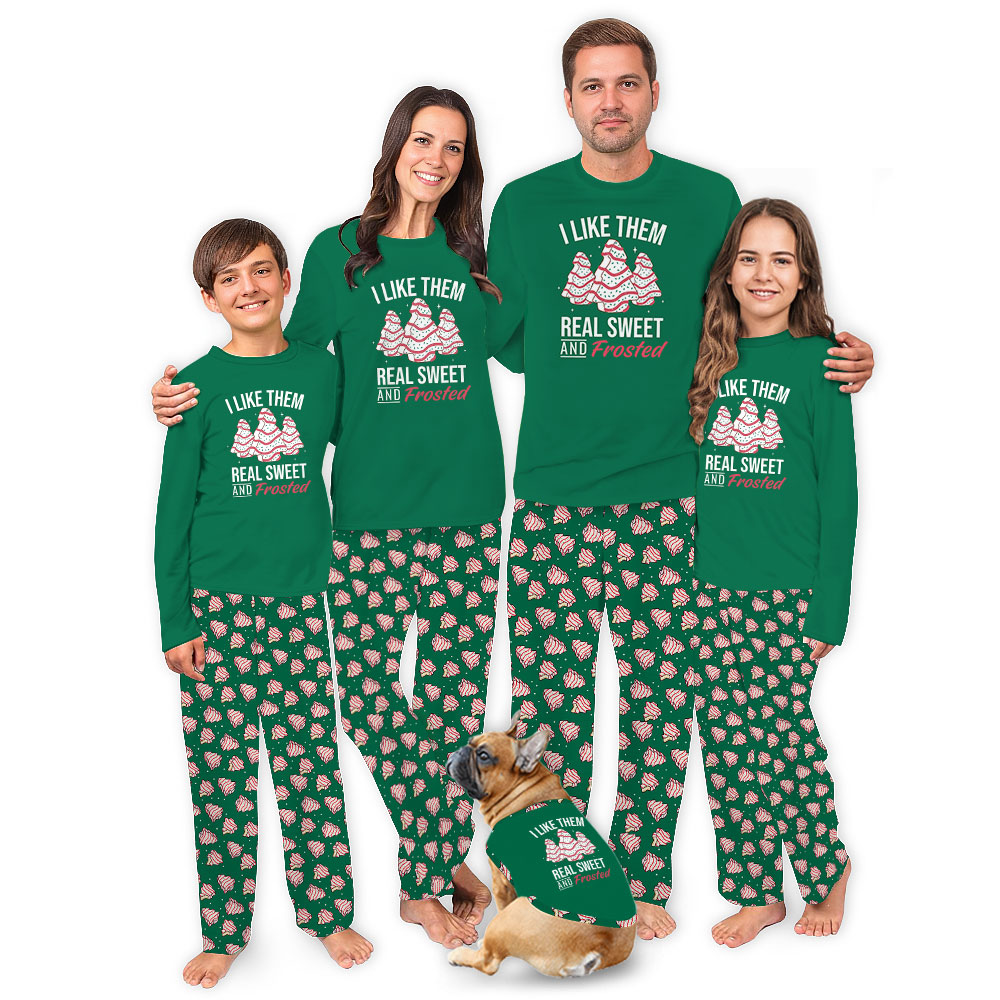 Unique Green Christmas Tree Cake Pajamas Top And Pants Unique Green Christmas Tree Cake Pajamas Top And Pants