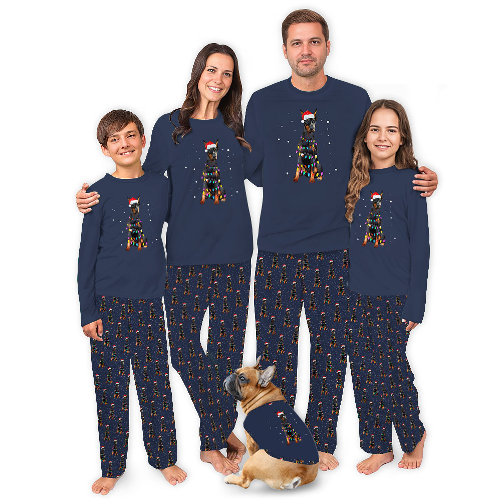 Funny Doberman Pajamas For Adults And Kids Funny Doberman Pajamas For Adults And Kids