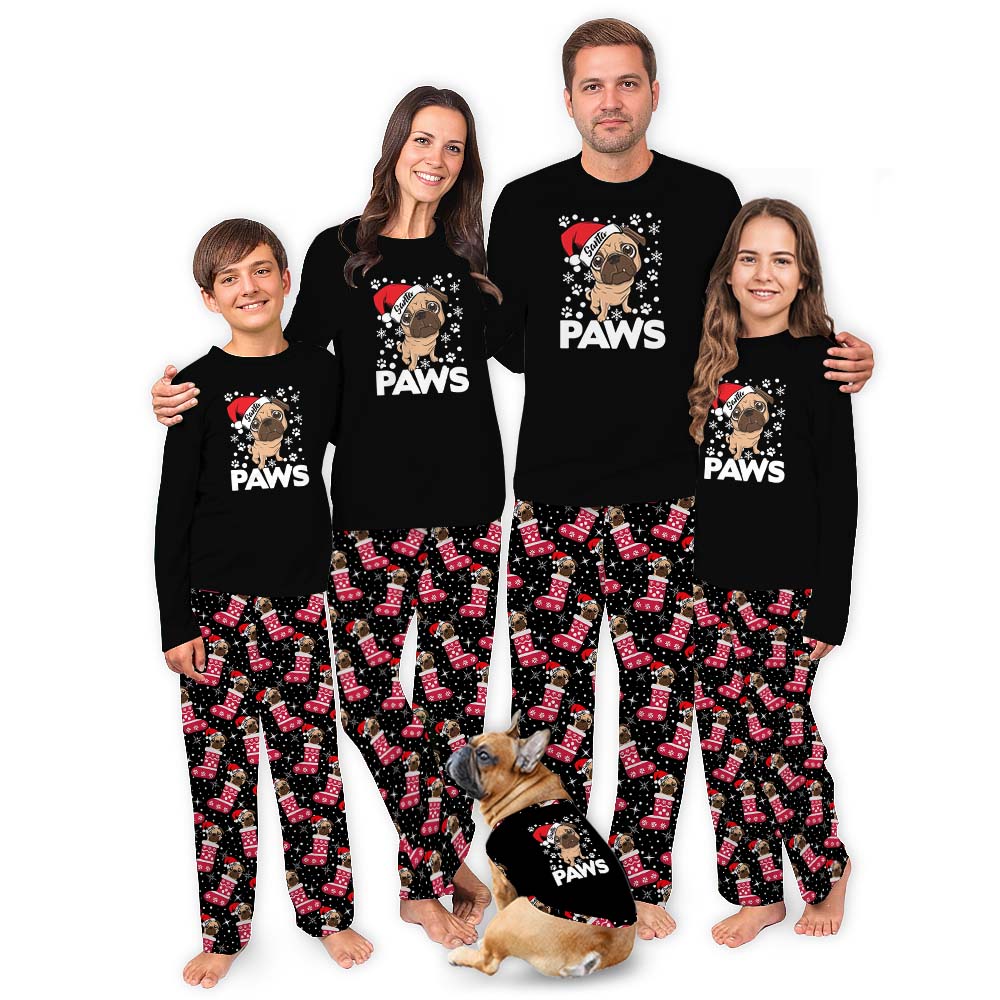 Cute French Bulldog Christmas Pajamas For Adults And Kids Cute French Bulldog Christmas Pajamas For Adults And Kids