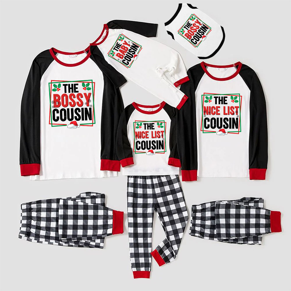 Personalized Cousin Crew Matching Pajamas With Hem Personalized Cousin Crew Matching Pajamas With Hem