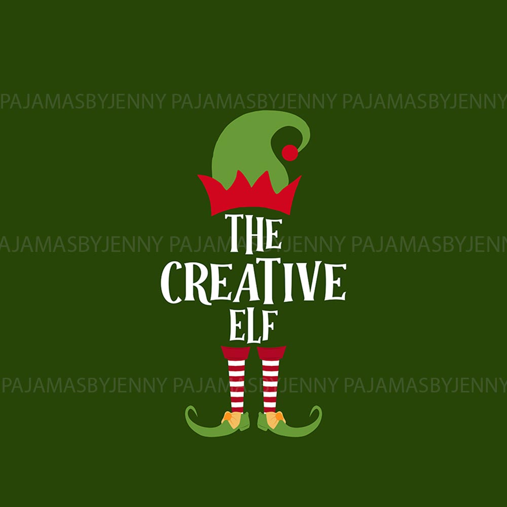 Green Personalized Elf Family Matching Pajamas With Dog