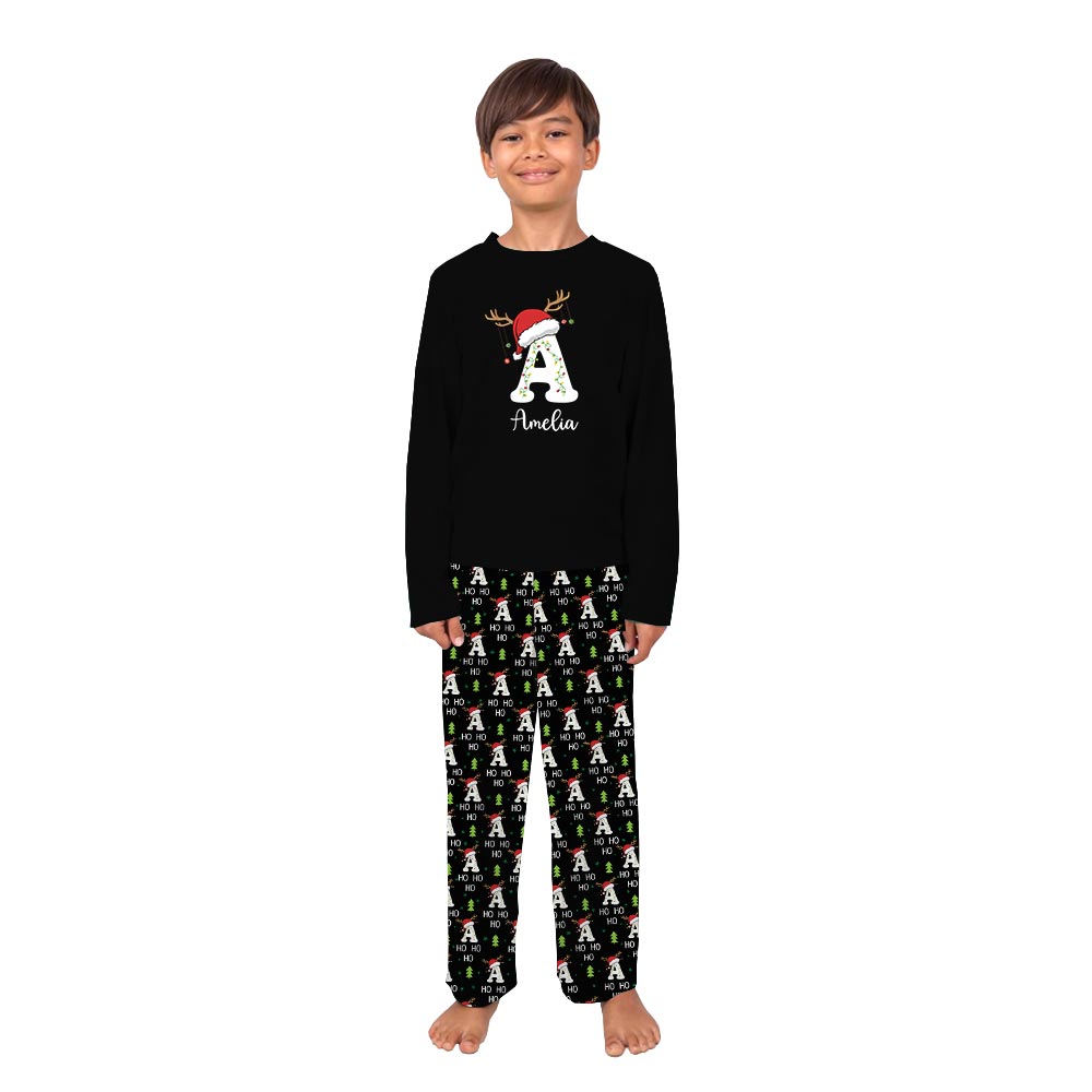Custom Text Matching Dog And Owner Holiday Pajamas Custom Text Matching Dog And Owner Holiday Pajamas