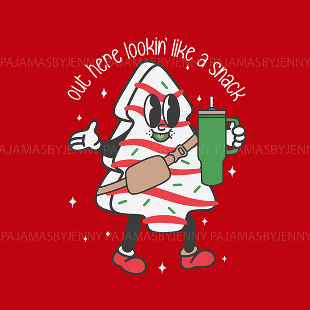 Funny Christmas Tree Cake Pajamas Sets Red Black Funny Christmas Tree Cake Pajamas Sets Red Black