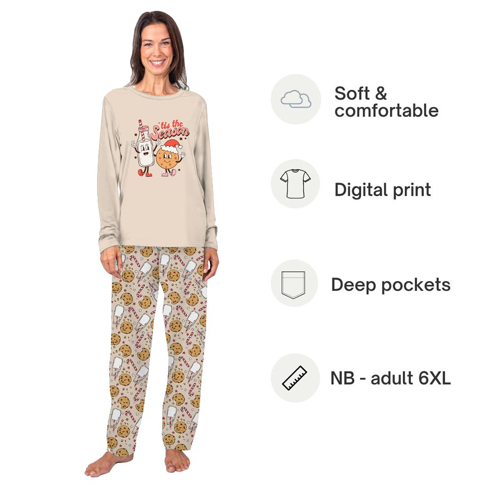 Milk And Cookies Santa Claus Matching Dog And Owner Holiday Pajamas Milk And Cookies Santa Claus Matching Dog And Owner Holiday Pajamas