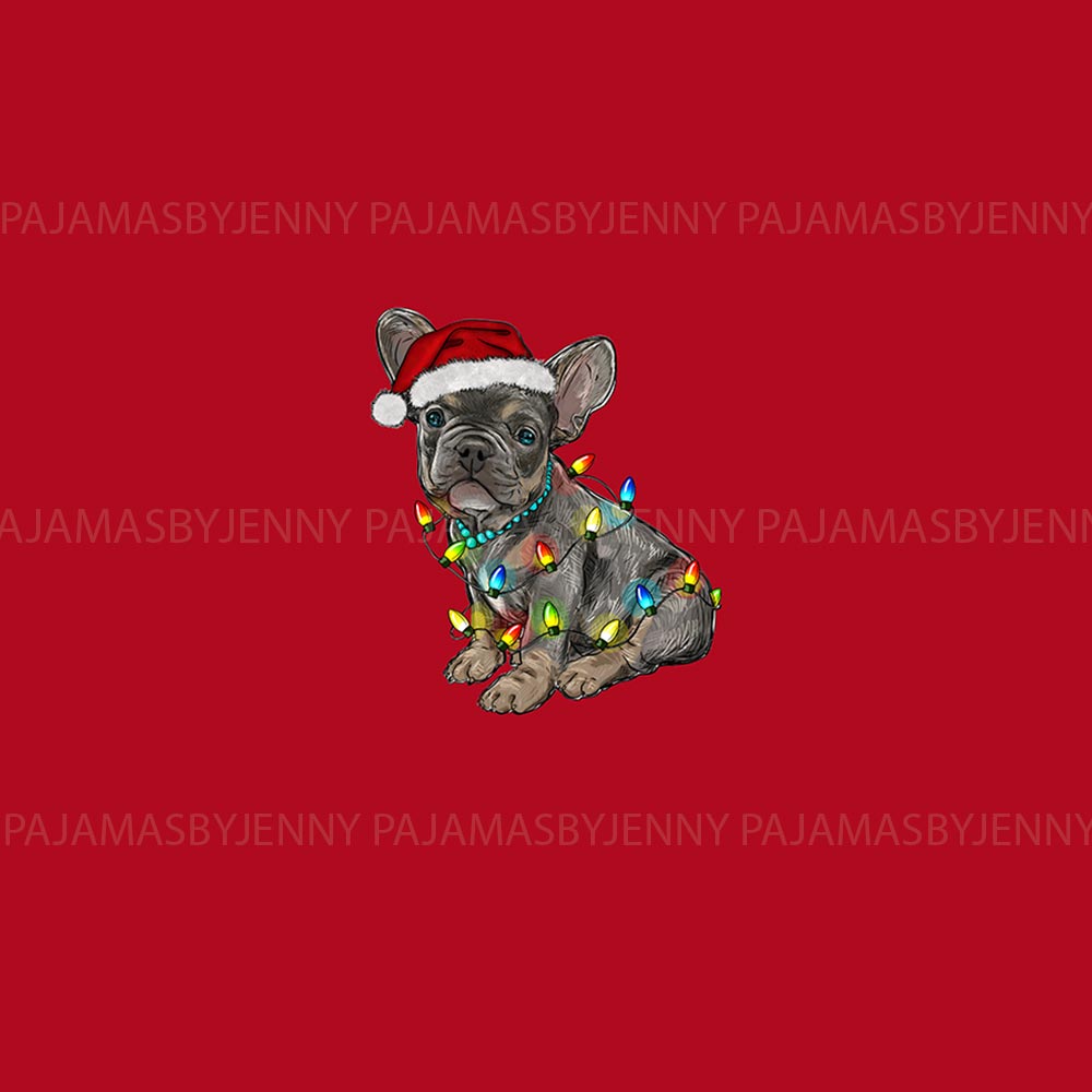 Festive Bulldog Family Dog And Owner Matching Christmas Pajamas Festive Bulldog Family Dog And Owner Matching Christmas Pajamas