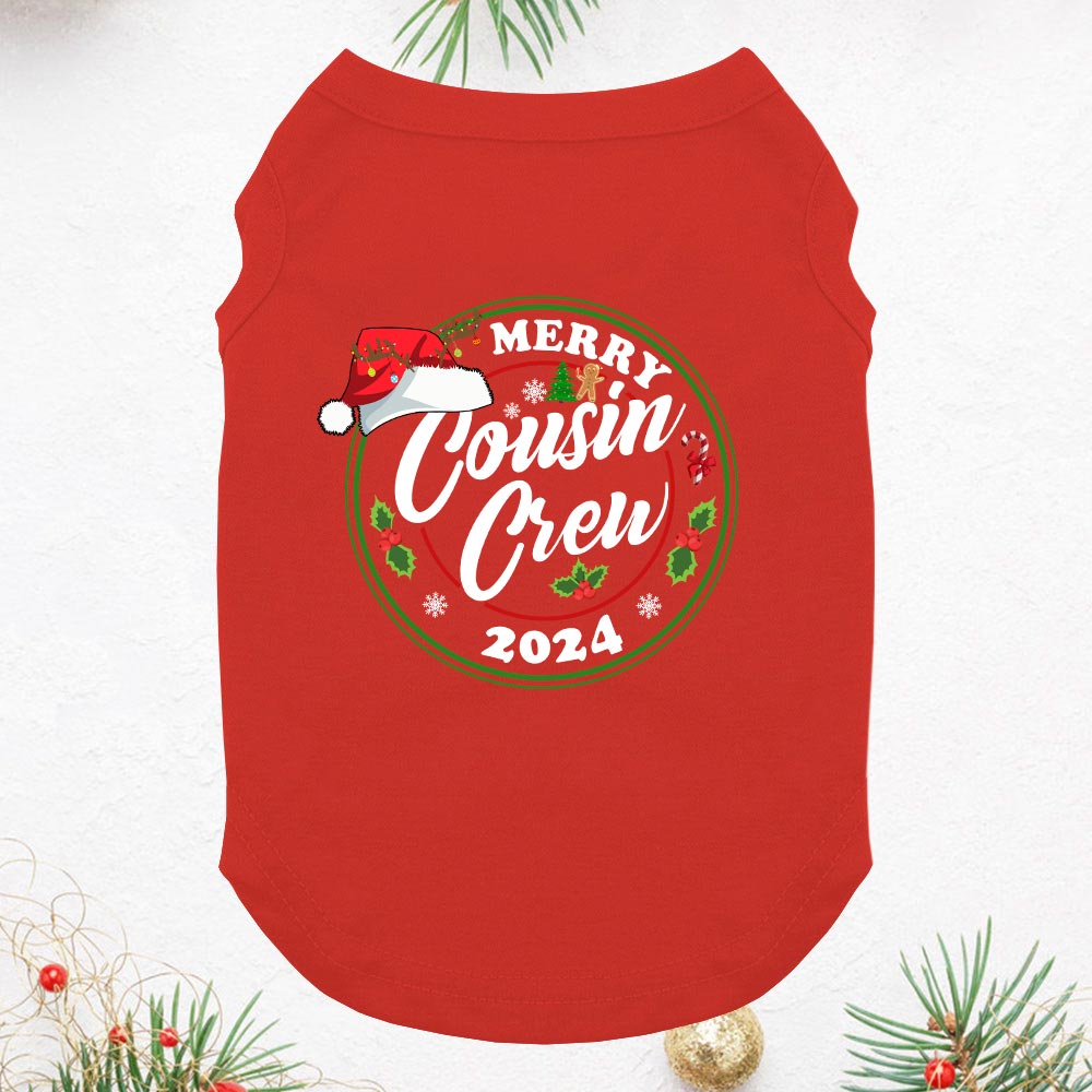 Short Merry Cousin Crew 2024 Matching Family Christmas Jammies Short Merry Cousin Crew 2024 Matching Family Christmas Jammies