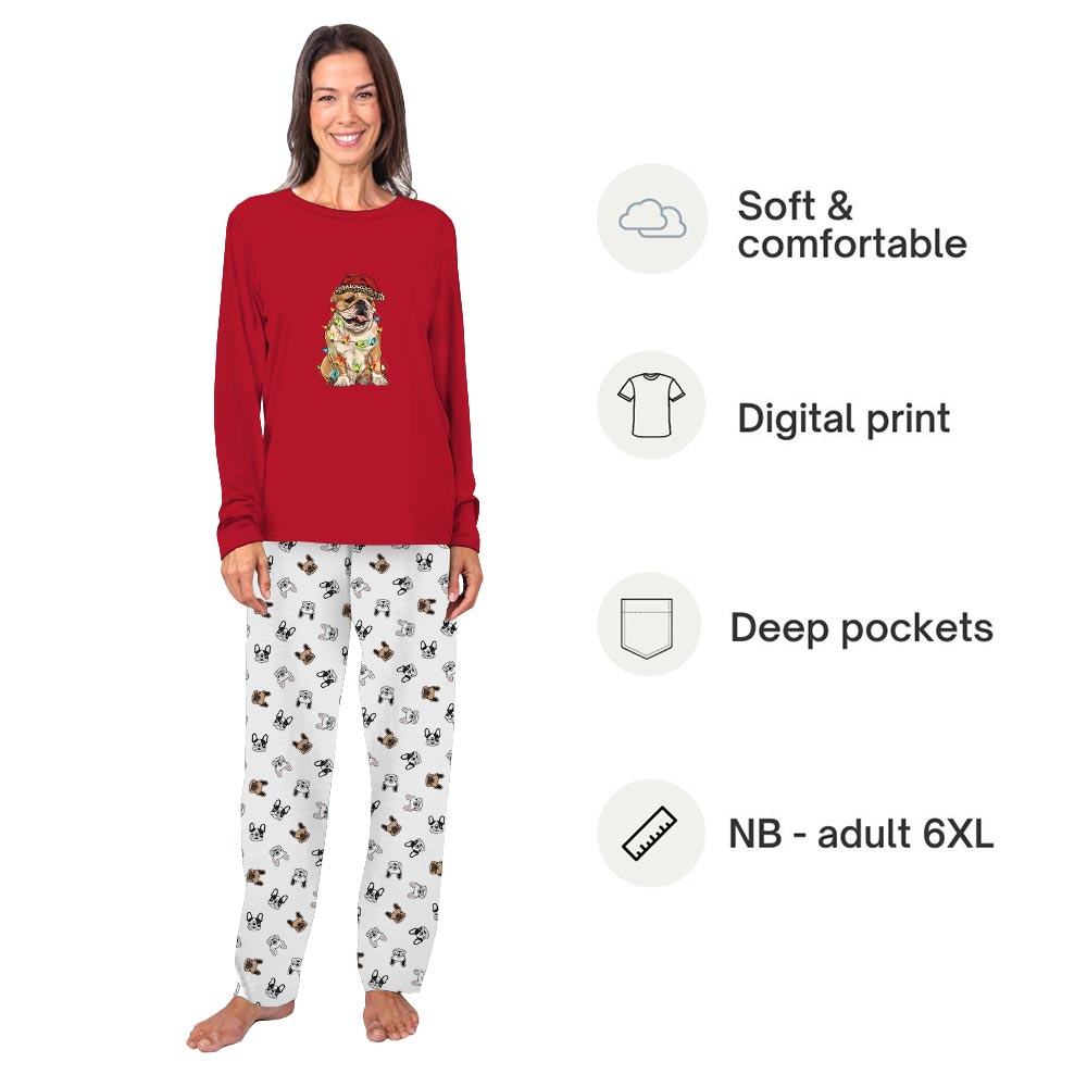 French Bulldog Family Matching Christmas Pajamas French Bulldog Family Matching Christmas Pajamas