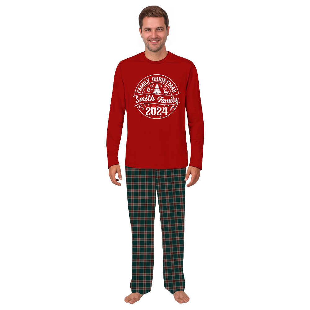 Customized Plus Size Christmas Family Pajamas 2024 Customized Plus Size Christmas Family Pajamas 2024