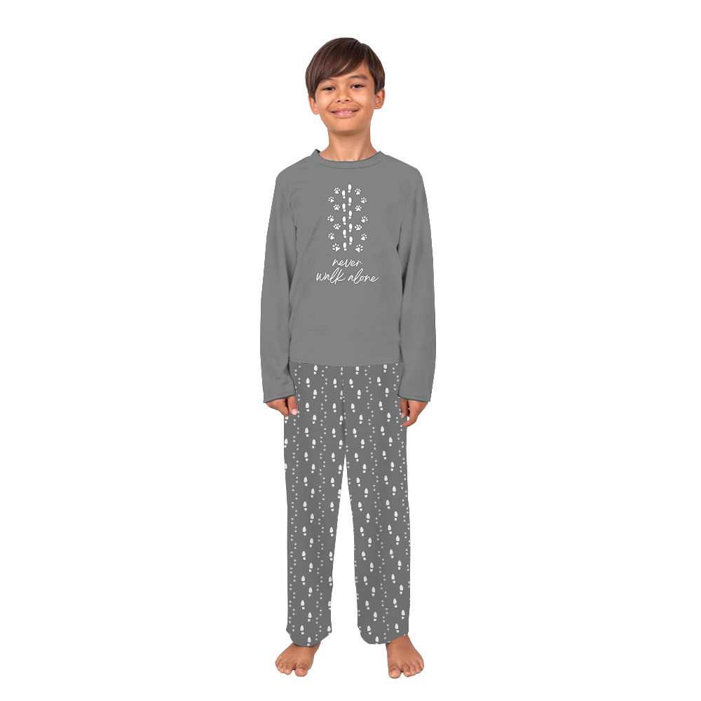 Unique Dog Lover Pajamas With Paw Print And Human Footprint Unique Dog Lover Pajamas With Paw Print And Human Footprint