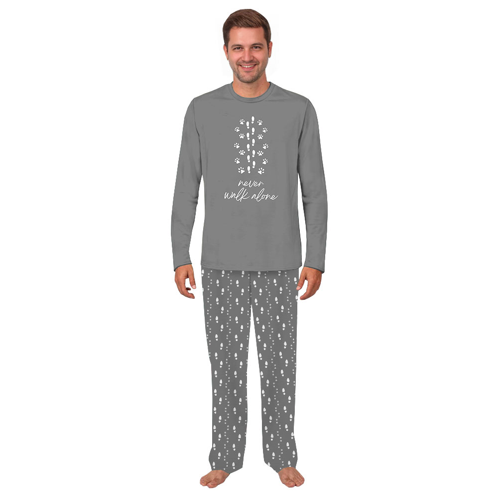 Unique Dog Lover Pajamas With Paw Print And Human Footprint Unique Dog Lover Pajamas With Paw Print And Human Footprint