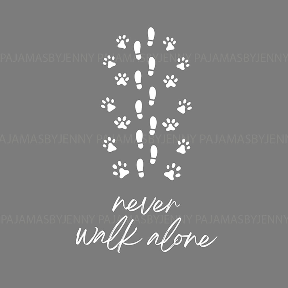 Unique Dog Lover Pajamas With Paw Print And Human Footprint Unique Dog Lover Pajamas With Paw Print And Human Footprint