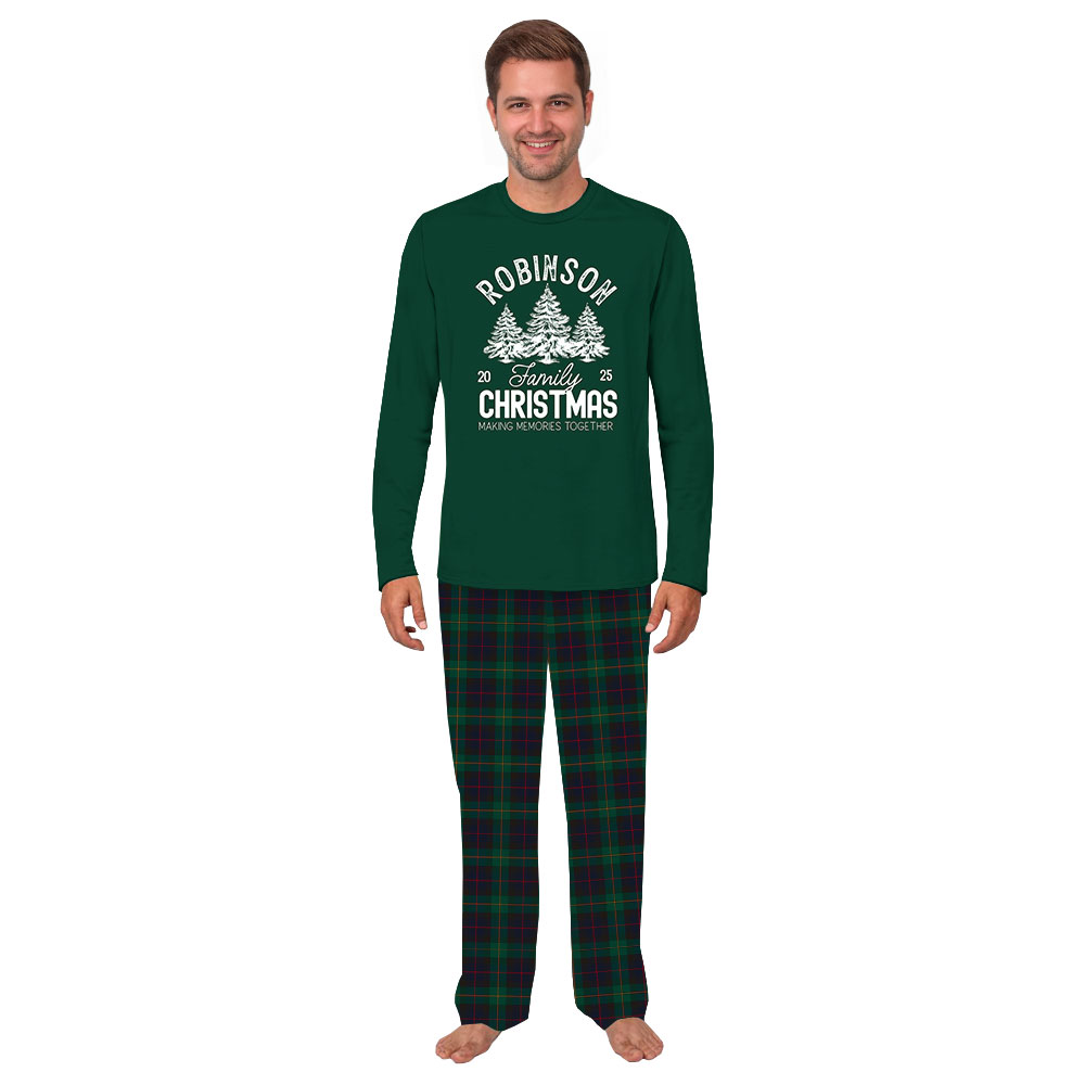 Custom 2025 Family Christmas Pajamas With Plus Size Custom 2025 Family Christmas Pajamas With Plus Size