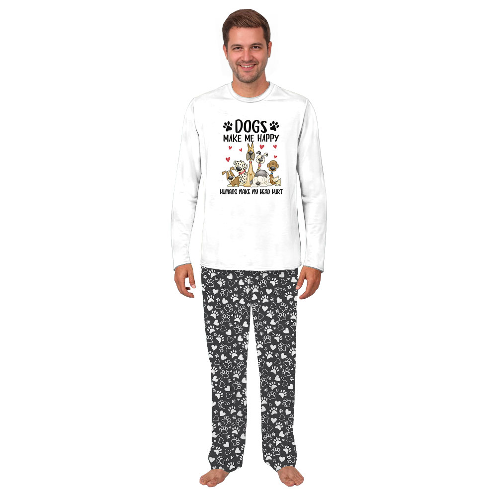 Funny Saying Dog Paw Print Pajamas Funny Saying Dog Paw Print Pajamas