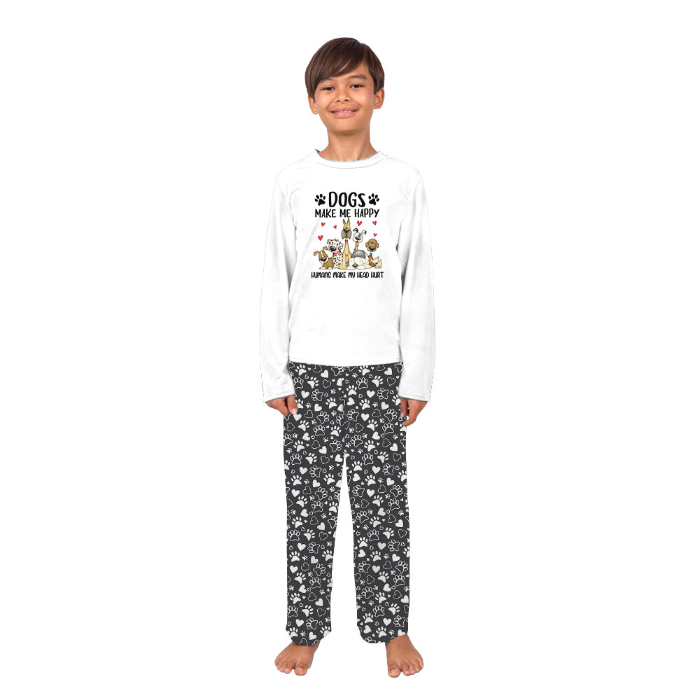 Funny Saying Dog Paw Print Pajamas Funny Saying Dog Paw Print Pajamas