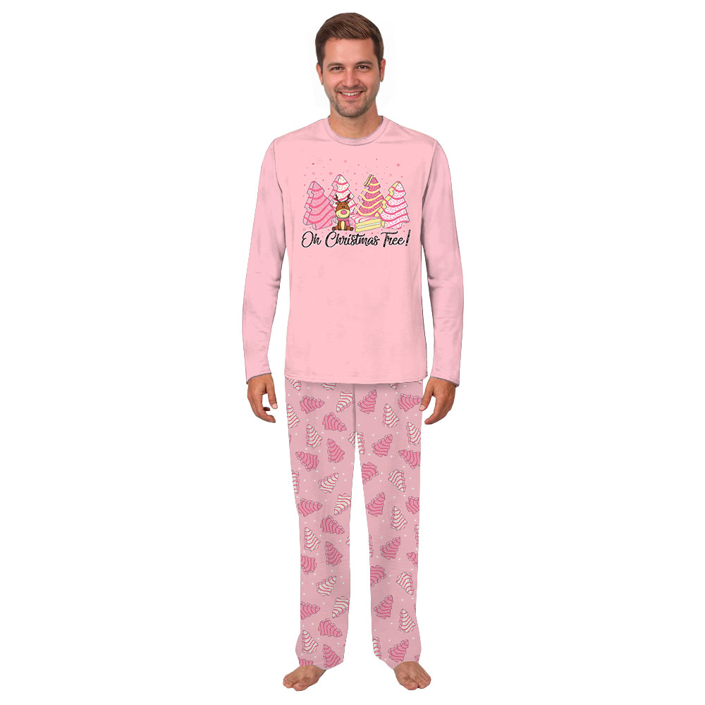 Pink Christmas Cake Pajamas Matching Family Pink Christmas Cake Pajamas Matching Family