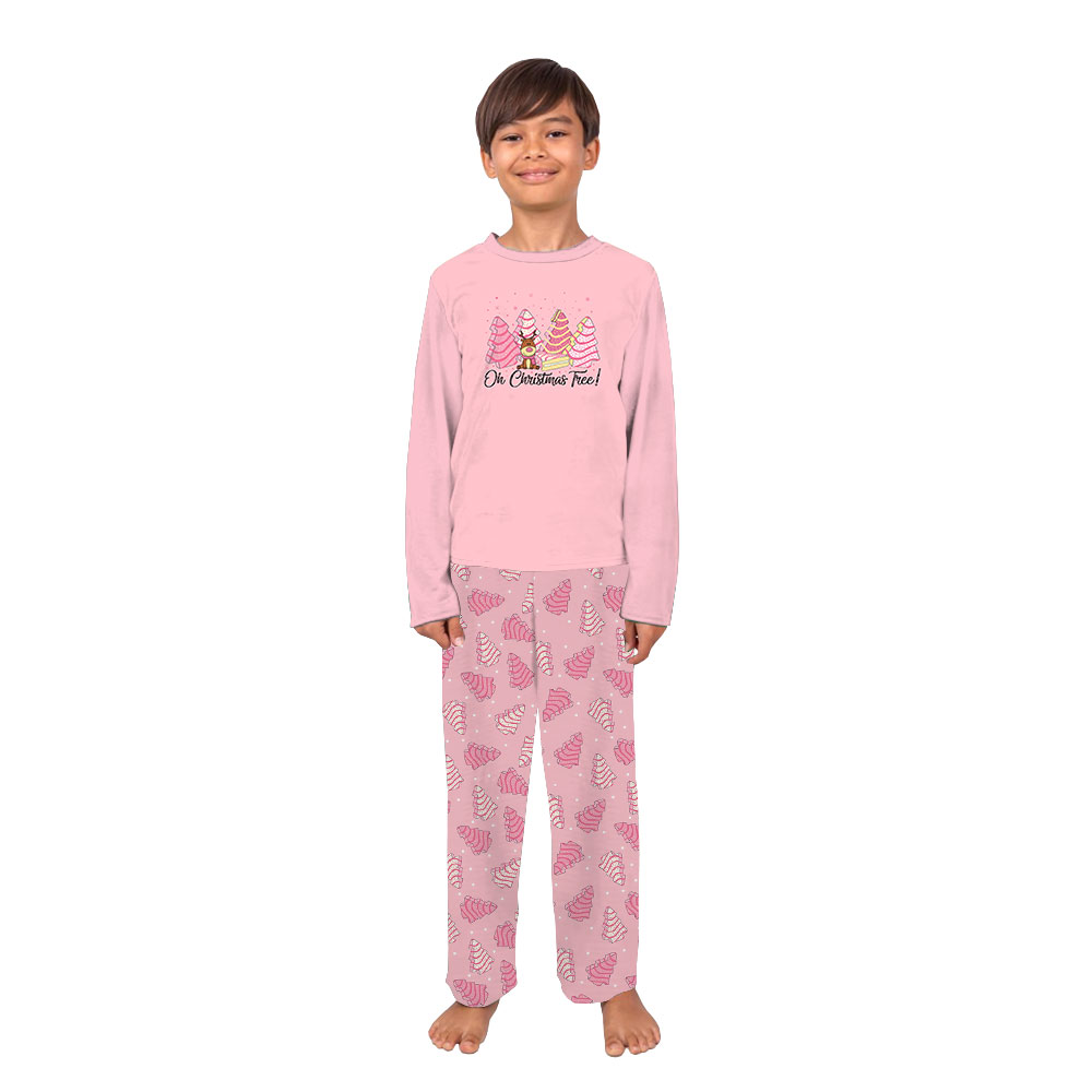 Pink Christmas Cake Pajamas Matching Family Pink Christmas Cake Pajamas Matching Family