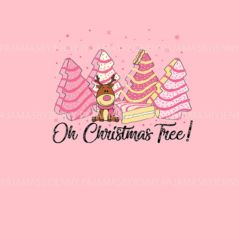 Pink Christmas Cake Pajamas Matching Family Pink Christmas Cake Pajamas Matching Family