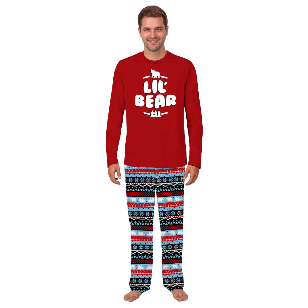 Cute Lil Bear Matching Family Pajamas For Christmas Cute Lil Bear Matching Family Pajamas For Christmas