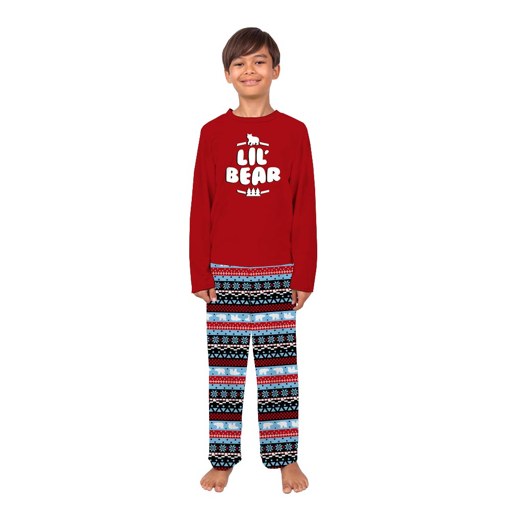 Cute Lil Bear Matching Family Pajamas For Christmas Cute Lil Bear Matching Family Pajamas For Christmas