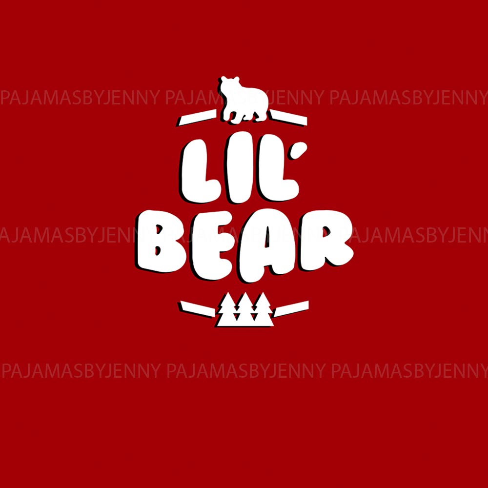 Cute Lil Bear Matching Family Pajamas For Christmas Cute Lil Bear Matching Family Pajamas For Christmas