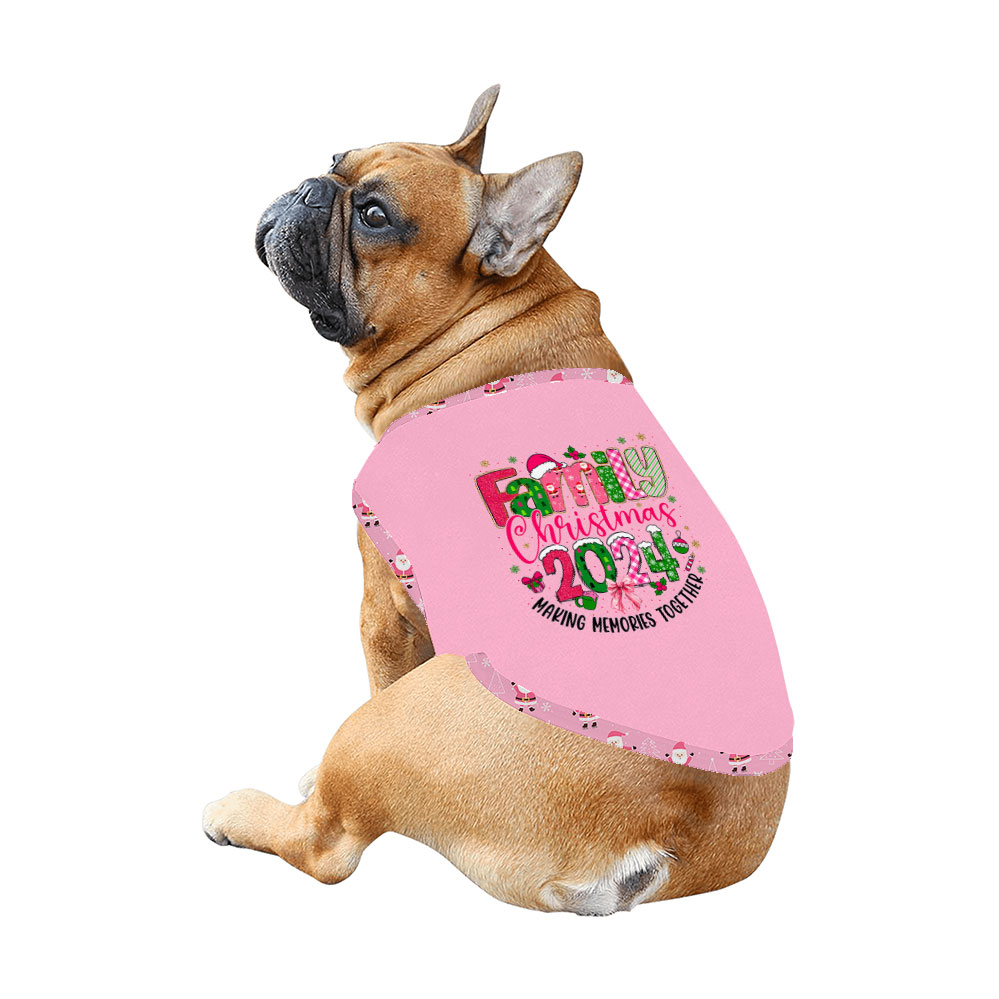Pink Family Christmas Pajamas 2024 Making Memories Together [Custom Year]