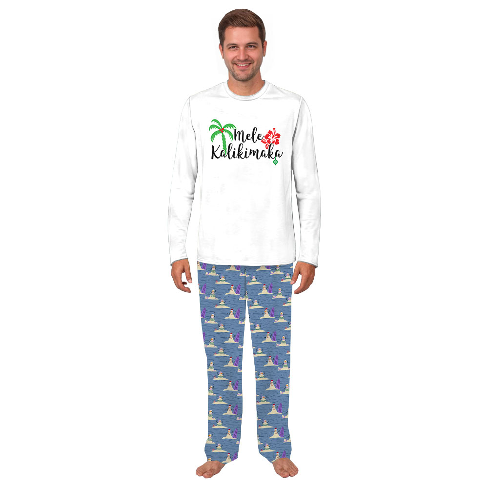 Beach Theme Coastal Christmas Pajamas Mele Kalikimaka Beach Theme Coastal Christmas Pajamas Mele Kalikimaka