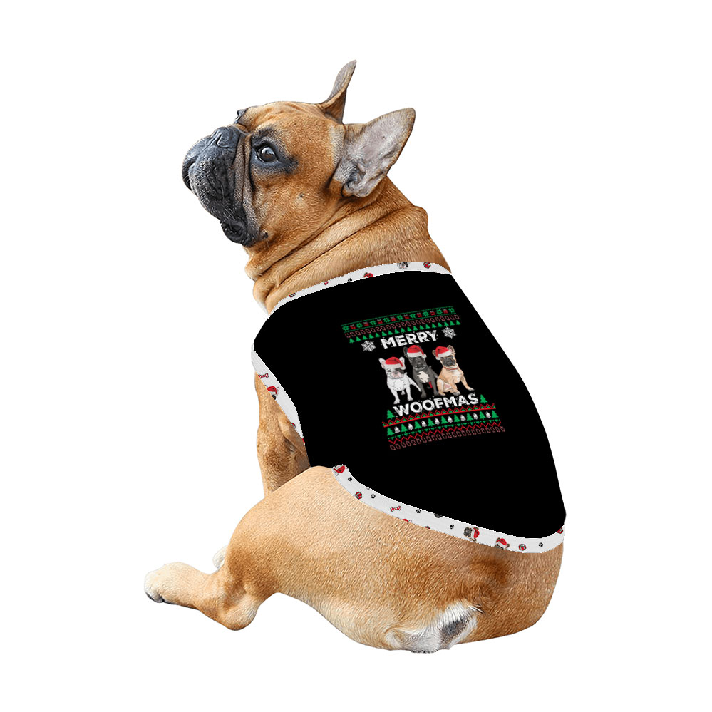 Merry Woofmas Family Christmas Pajamas With Dog Print Merry Woofmas Family Christmas Pajamas With Dog Print