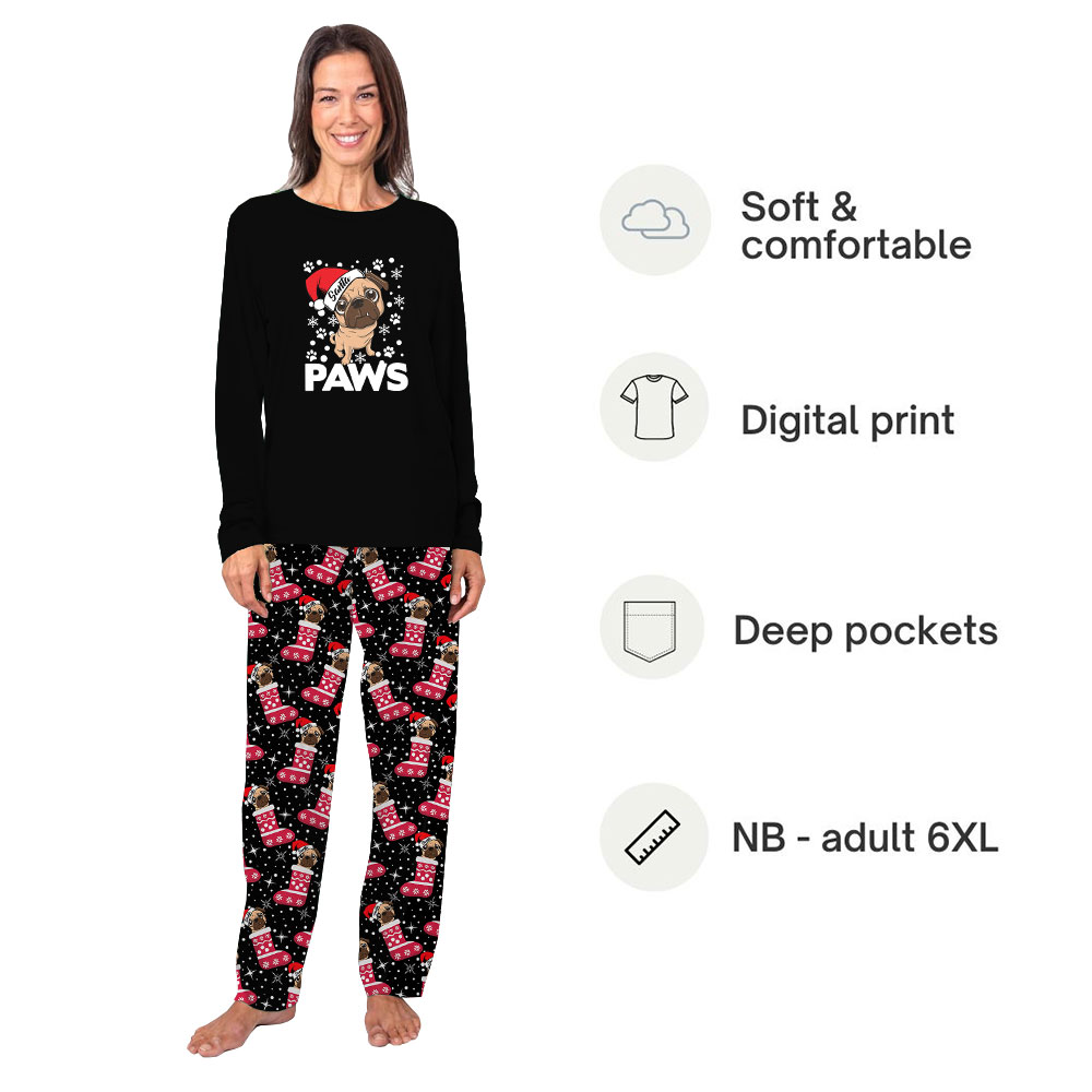 Cute French Bulldog Christmas Pajamas For Adults And Kids Cute French Bulldog Christmas Pajamas For Adults And Kids