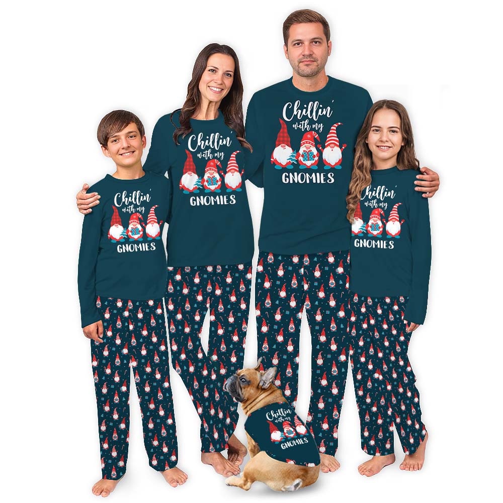 Festive Gnome Plus Size Christmas Pajamas Matching Family Festive Gnome Plus Size Christmas Pajamas Matching Family