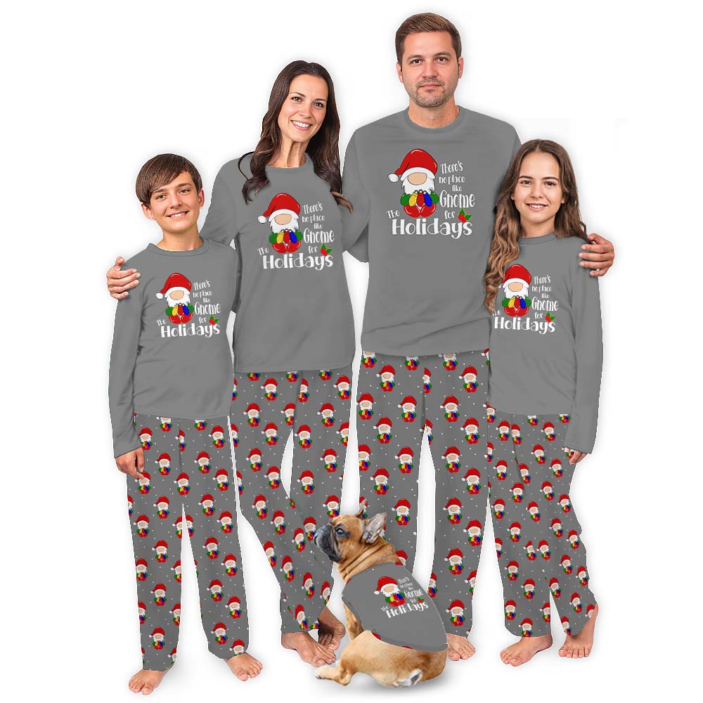 No Place Like Gnome Holiday Pajamas With Plus Size No Place Like Gnome Holiday Pajamas With Plus Size